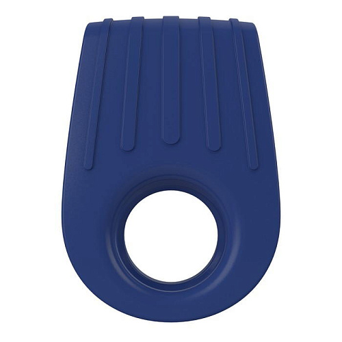 Двойное синее эрекционное виброкольцо OVO B12 BLUE