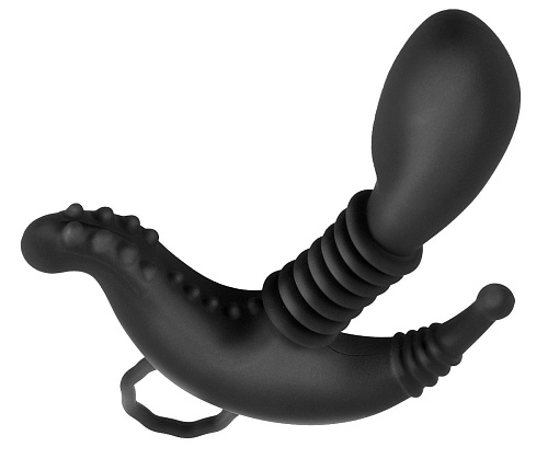 Анальная пробка чёрного цвета для стимуляции простаты Pipedream Beginners Prostate Stimulator D4618-23
