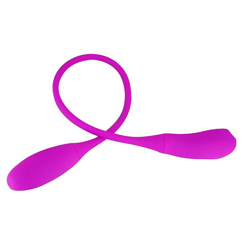 Лиловый двусторонний гибкий вибратор Baile Snaky Vibe BI-014327-3 (60 см)