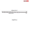 Металлический уретральный плаг-ёлочка без ограничителя Bior toys NTU-80419