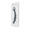 Чёрная анальная цепочка Toyz4lovers CATERPILL-ASS SILICONE BLACK T4L-00700918 (19,5 см)