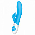 Нежно-голубой вибратор The Rabbit Company The Kissing Rabbit TRC-015BLU