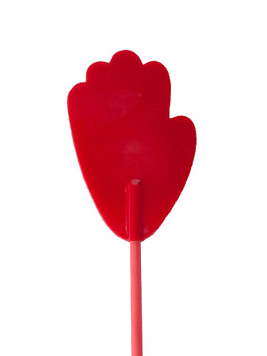 Красный стек с фаллосом вместо ручки Sitabella 6133-2 (62 см)