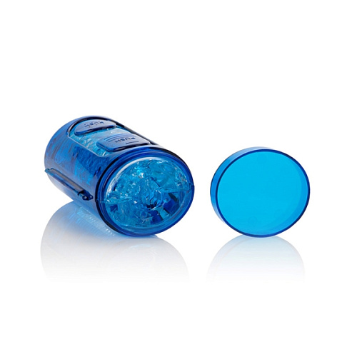 Гелевый нежно-голубой супер-мастурбатор California Exotic Novelties Travel JackMaster  SE-0971-12-3