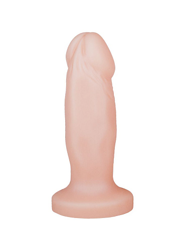 Телесная анальная пробка-фаллос LOVETOY (А-Полимер) 446900 (12 см)