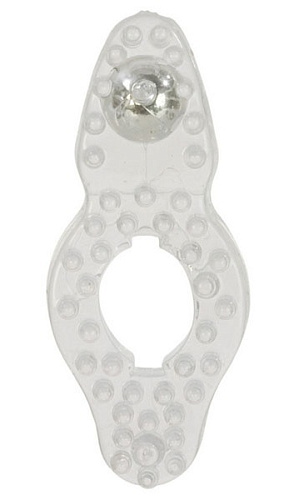 Прозрачное кольцо с бусиной California Exotic Novelties BASIC TEASER SE-1726-00-2