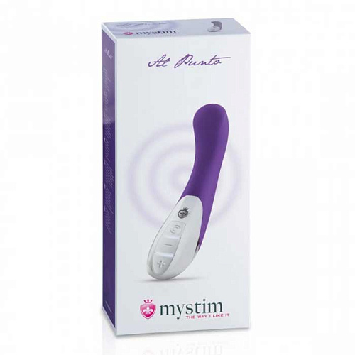 Фиолетовый вибратор MyStim Al Punto 46821 (25 см)