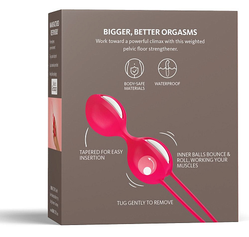 Красные вагинальные шарики Fun Factory Smartballs Duo 34135