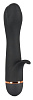 Чёрный вибратор-тюльпан с клиторальным лепестком Orion Bendy Tulip 0592196 (16,4 см)