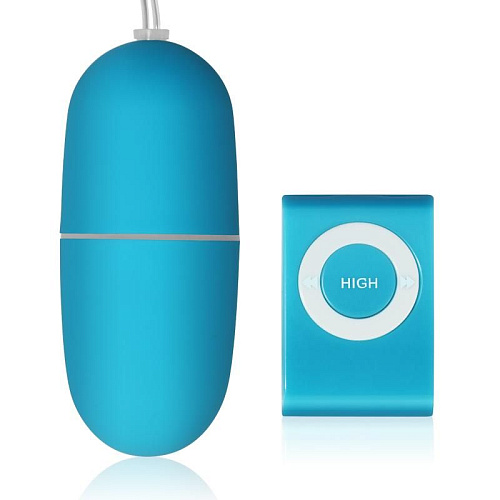 Голубое виброяйцо с дистанционном пультом управления Lovetoy IEgg BT09