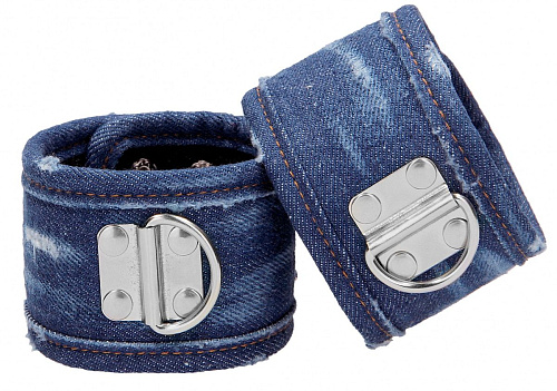 Синие джинсовые наручи Shots Media BV Roughend Denim Style OU471BLU