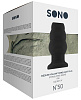 Чёрная анальная пробка с тоннелем Shots Media BV №50 Medium Hollow Tunnel Butt Plug 4 Inch SON050BLK (10,2 см)