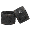 Чёрные джинсовые наручи Shots Media BV Roughend Denim Style OU471BLK