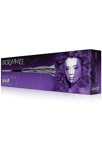 Чёрно-белая плётка с жесткой рукоятью Shots Media BV BAD021