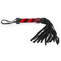 Чёрно-красная многохвостая плеть с петлёй Bior toys NTB-80516 (27 см)