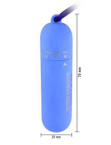 Голубая вибропуля Eroticon Magic bullet 30316 (7 см)