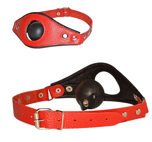 Красно-чёрный трансформирующийся кляп Sitabella 3002-2