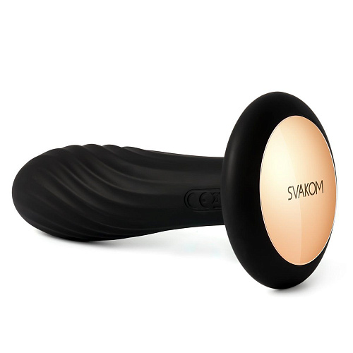 Чёрная анальная пробка Svakom Bella Black S-23B (11,3 см)