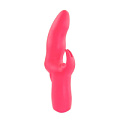 Розовый вибратор со стимулятором клитора NMC MATES FANTASY RECHARGE VIBRATOR 111838 (17 см)