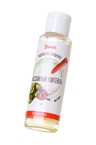 Масло для массажа с ароматом пина колады ToyFa «Массажный коктейль» 722105 (50 мл)