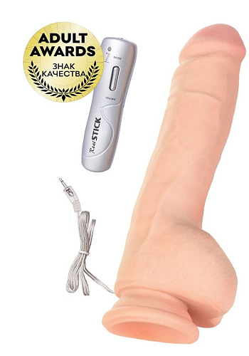 Реалистичный ротатор на присоске телесного цвета ToyFa 985003 (17 см)