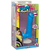 Голубой фаллоимитатор с мошонкой Doc Johnson American POP! Icon 6 Slim Dong with Balls 0501-03-BX (16,5 см)