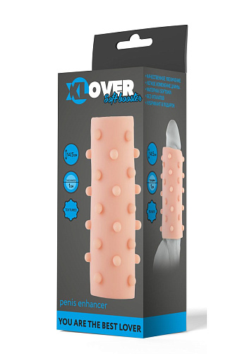 Телесная насадка на пенис с шишечками ToyFa XLover 748005 (14,5 см)