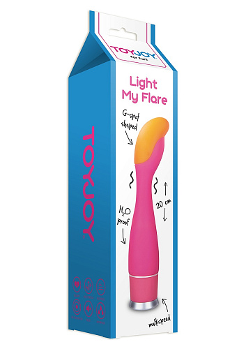 Розовый стимулятор точки G Toy Joy Light My Flare 3006010137 (20 см)
