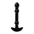 Элегантный чёрный анальный стимулятор с шариками на стволе Sexus 912235 (15,5 см)