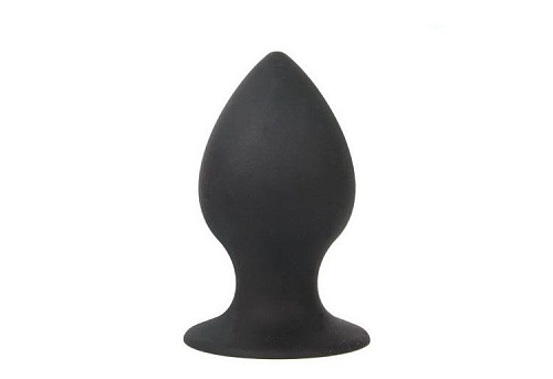 Чёрная анальная пробка Bior toys Sex Expert SEM-55037 (7 см)