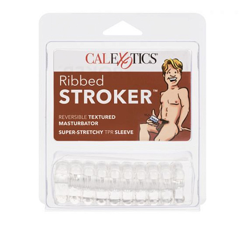 Прозрачный мастурбатор California Exotic Novelties Ribbed Stroker SE-0989-10-2