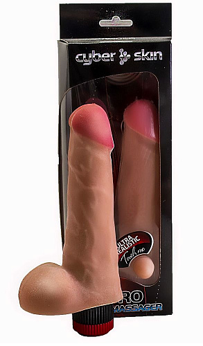 Реалистичный вибростимулятор-фаллос телесного цвета LOVETOY (А-Полимер) 801206 (17 см)