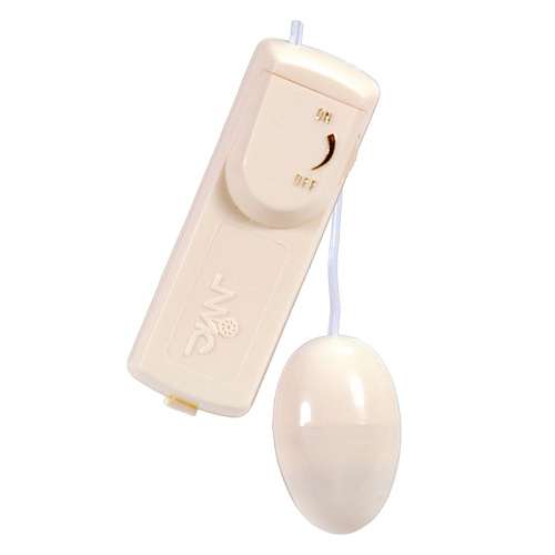 Бежевое виброяйцо с выносным пультом Seven Creations 1107-BXSC