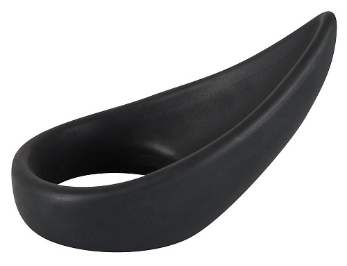 Чёрное кольцо с хвостиком для стимуляции промежности Orion 0519227