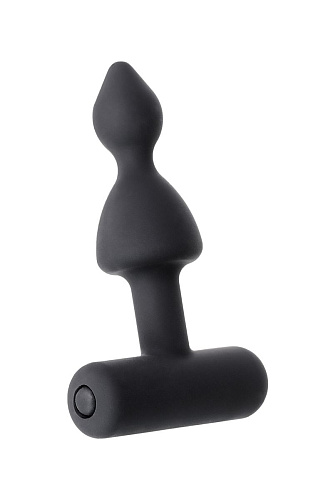 Небольшая чёрная анальная вибровтулка Erotist Erotist Arrow 541311 (8,5 см)