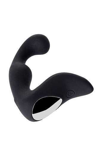 Чёрный изогнутый вибростимулятор простаты Erotist 541310