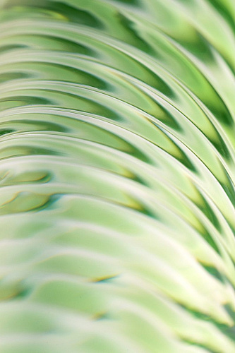 Стеклянный фаллоимитатор со спиралевидным рельефом зеленого цвета Sexus 912182