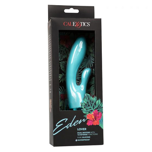 Нежно-голубой вибратор-кролик California Exotic Novelties Eden Lover SE-0736-55-3