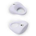 Белое эрекционное кольцо Dream Toys LIT-UP SILICONE STIMU RING 7 21238