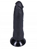 Чёрный фаллоимитатор-реалистик на присоске Сумерки богов №3 351-03 BX DD (17 см)