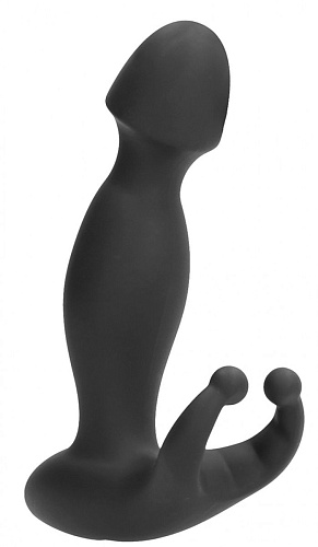 Чёрный массажёр простаты Shots Media BV N 65 P-Spot Vibrator SON065BLK (13,5 см)