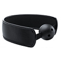 Чёрный кляп Shots Media BV Brace Balll Black OU121BLK