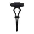 Чёрное вибролассо на пенис Dream Toys ADJUSTABLE COCKRING 21696
