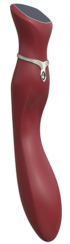 Бордовый вибратор с screen-touch управлением Viotec MIRACLE CHANCE 1806P1 (21 см)