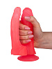 Двойной фаллоимитатор на присоске розового цвета LOVETOY (А-Полимер) 211900 (15 см)