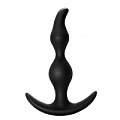 Чёрная анальная пробка Lola toys Bent Anal Plug Black 5002-03lola (13 см)
