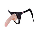 Реалистичный фаллос телесного цвета на поясе Harness LOVETOY (А-Полимер) 033703 (20,5 см)