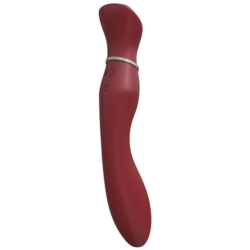 Бордовый вибратор с screen-touch управлением Viotec MIRACLE CHANCE 1806P1 (21 см)