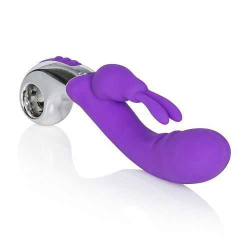 Фиолетовый вибратор California Exotic Novelties Embrace Bunny Wand SE-4610-50-3 (21 см)