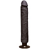 Коричневый вибратор Doc Johnson The Realistic Cock ULTRASKYN Without Balls Vibrating 12” 1160-38-BX (33,5 см)